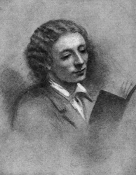 John Keats (hiili ja liitu paperille)